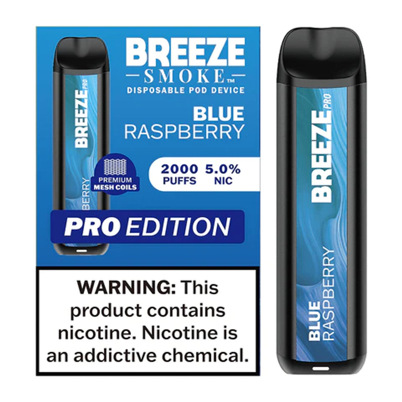 BREEZE PRO EDITION 2000 PUFFS DISPOSABLE 5% Nicotine