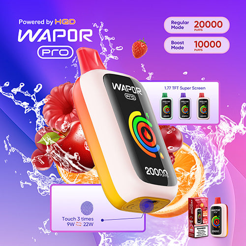 Wapor Pro 20000 Puffs Disposable Powered by HQD 5% Nicotine